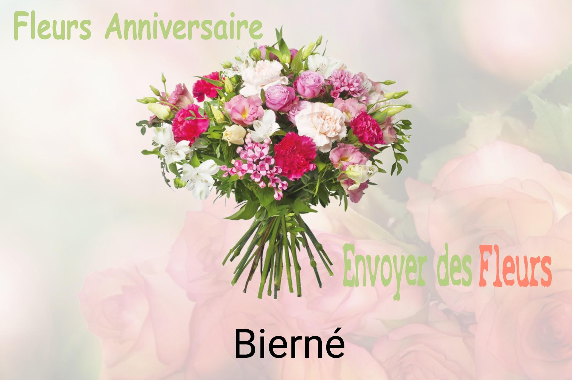 Bouquet de fleurs d’anniversaire livré à Bierné